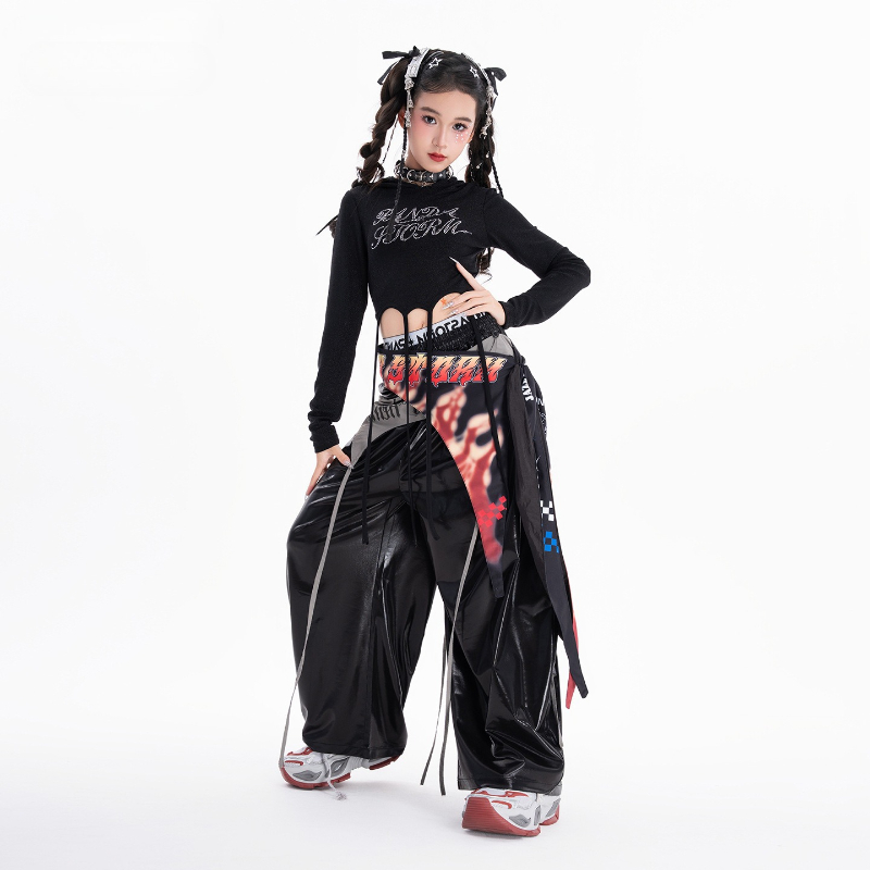 Street Fashion Kpop - Mädchen Hip Hop Dance Kleidung Sets