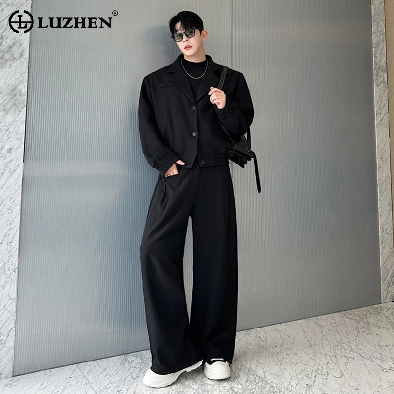 Street Fashion For 2026 - LUZHEN Frühlings-Blazer mit Kragen, Freizeitjacke, Herrenmode
