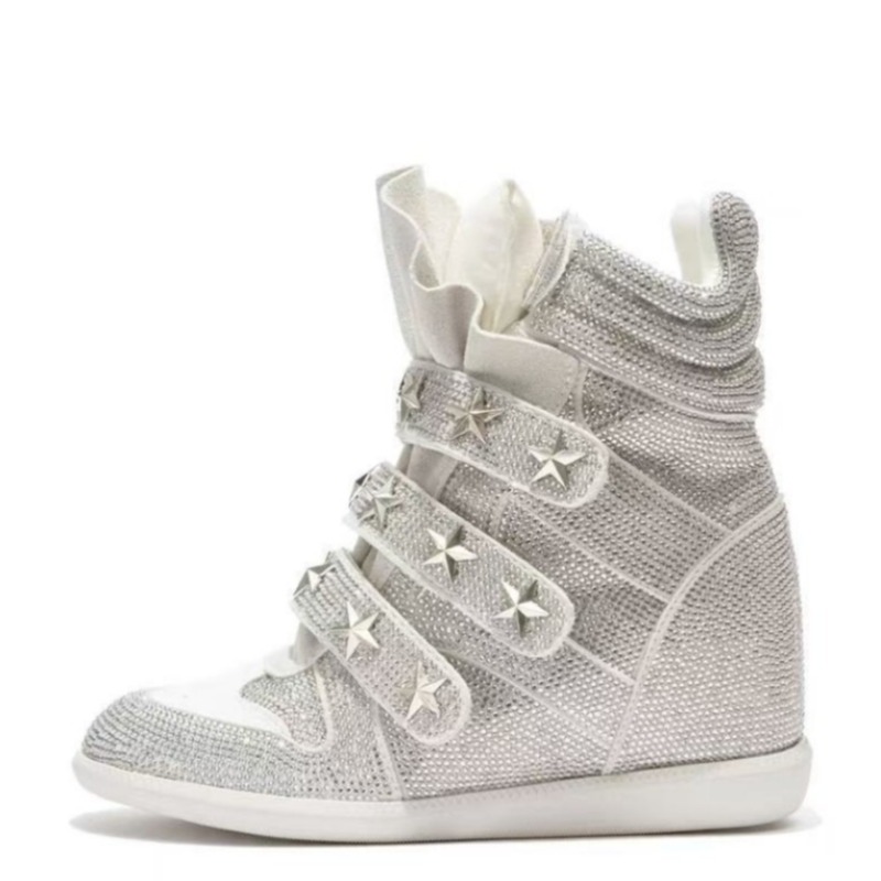 Street Fashion Luxury - Modische Schuhe für Damen Hochwertige Luxus-Strass-Stiefeletten