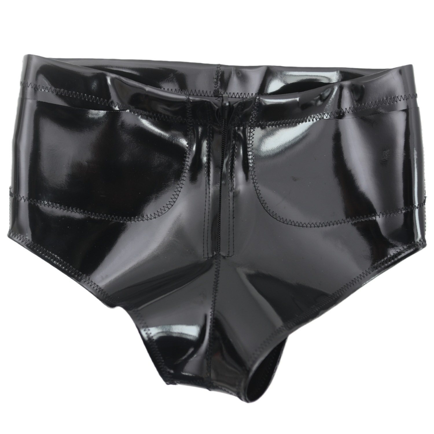 Street Fashion Style - Damen Herren Glänzende Taschen-Shorts Mittelhohe Taille