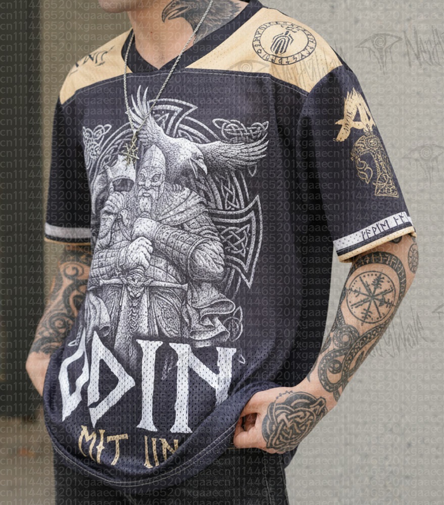 Street Fashion Theme - 2026 Neue Nordische Mythische Themen-Sportmode Kurzarm