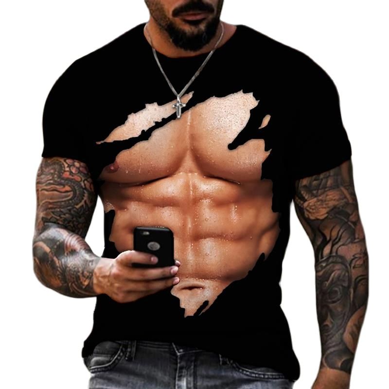 Street Fashion For Short Guys - Sommer Mode Männer der 3D Gedruckt
