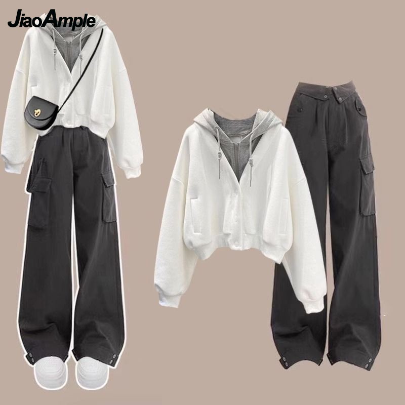Street Fashion Korean - Frauen Frühling Herbst Neue Trainingsanzug Passenden