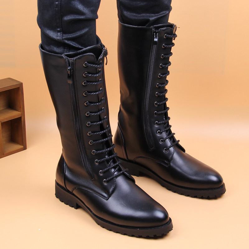 Street Fashion Luxury - Luxus-Modestiefel für Herren, hohe Stiefel für
