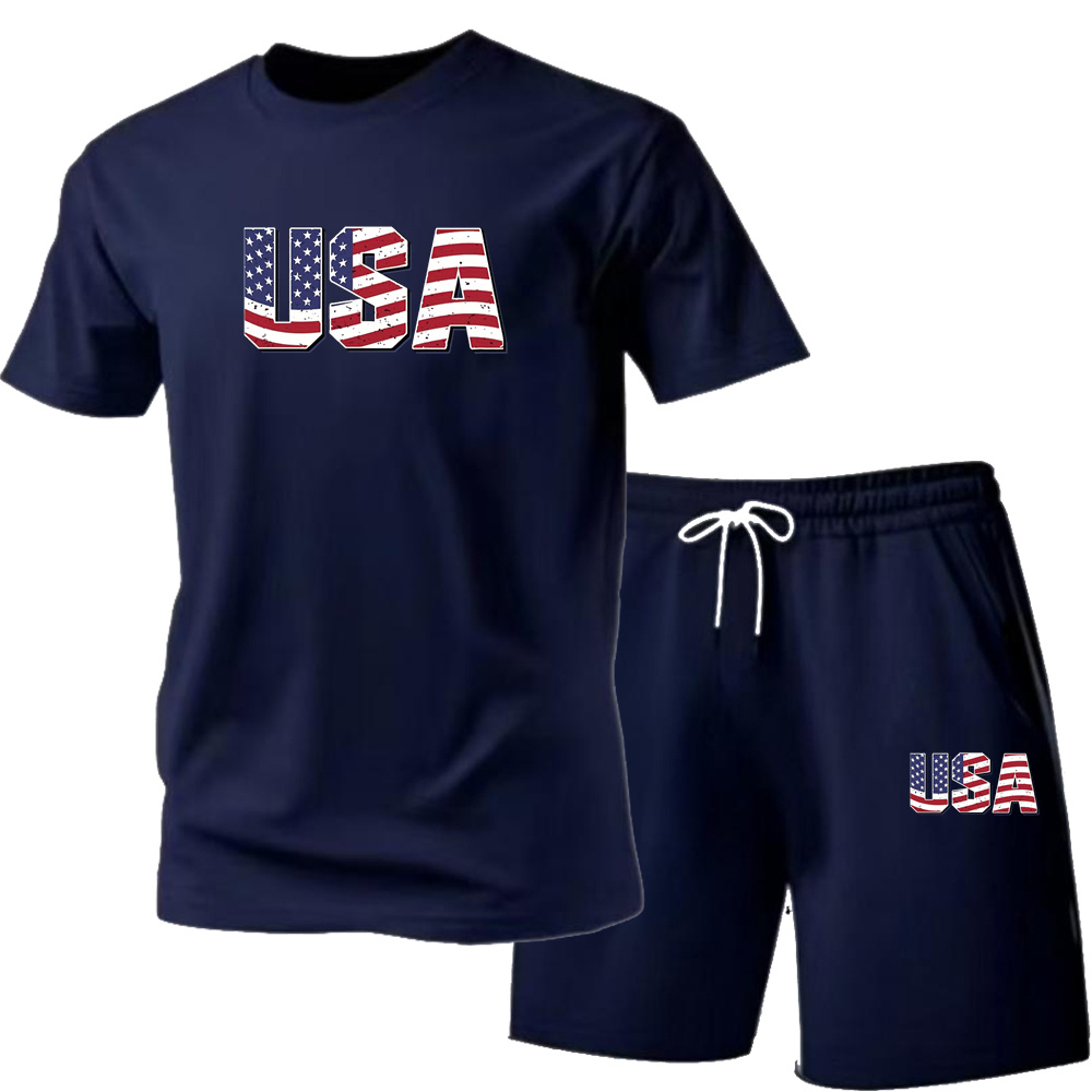 Street Fashion For 2026 - Herren Neues Streetwear-Freizeit-Outdoor-T-Shirt-Shorts-Zweiteiler-Set 2026 Herren Sommer