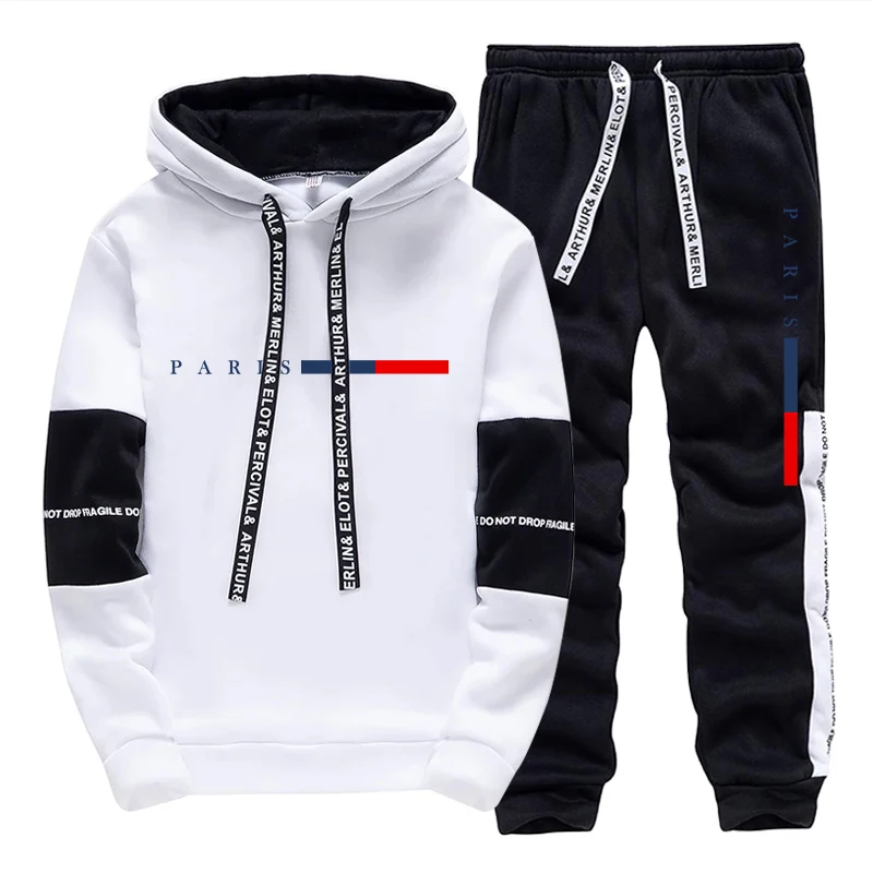 Street Fashion Men - Herren-Set/Hoodie/Hose Paris Fashion Herbst Winter Lässiger