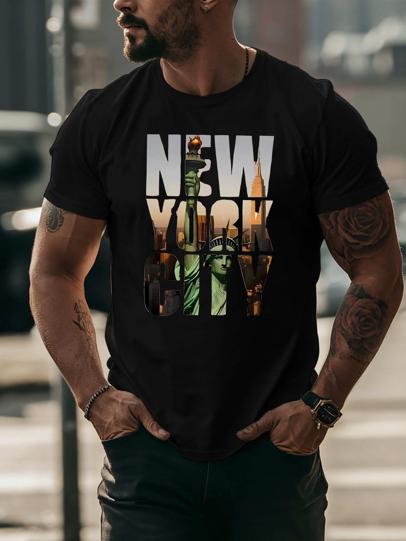 Herren Gelbes T-Shirt New York – Street Fashion Of New York Bewertung und Preis