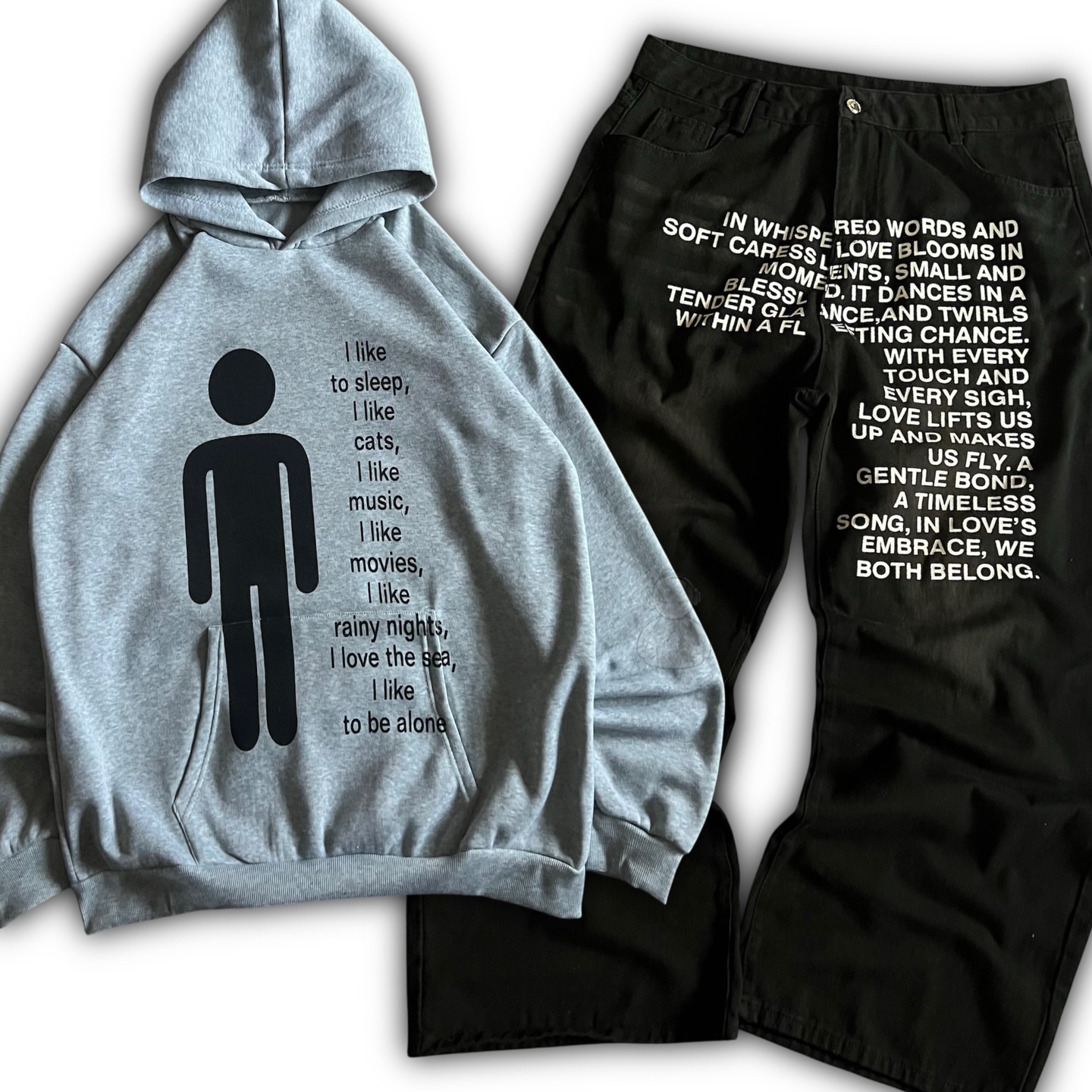 Amerikanisches Muster Buchstab – Street Fashion Men Bewertung und Preis