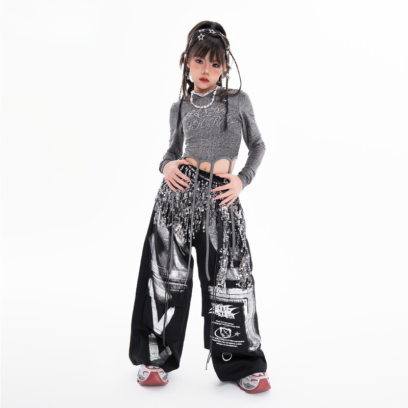 Mädchen Hip Hop Dance Kleidung – Street Fashion Kpop Bewertung und Preis
