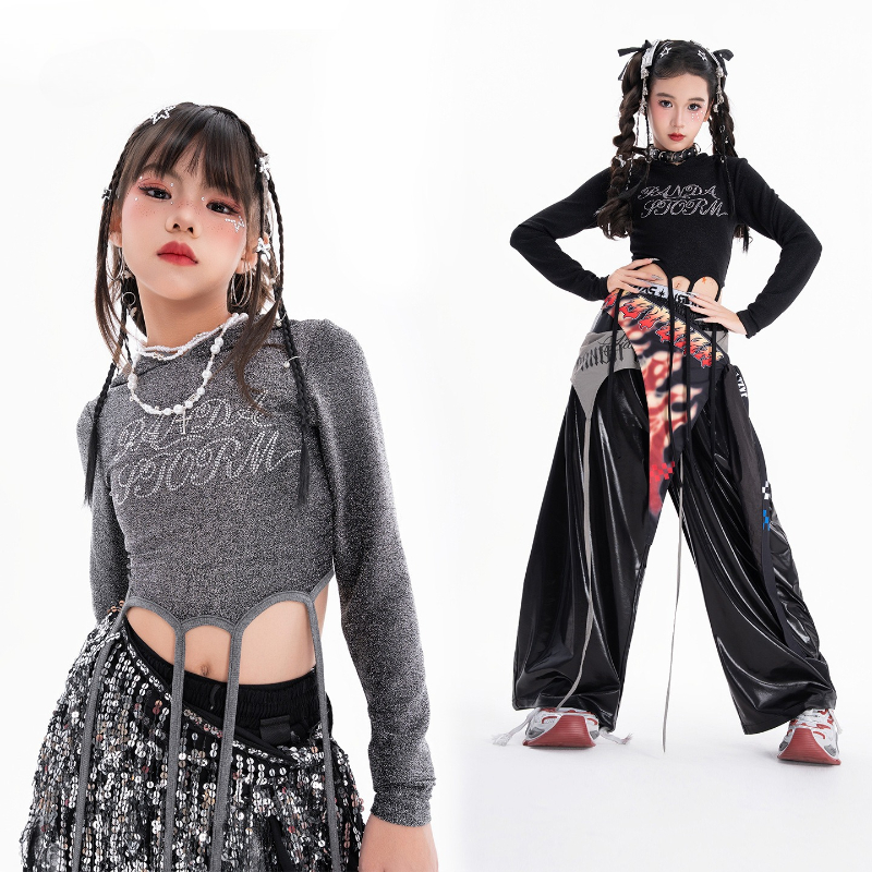 Mädchen Hip Hop Dance Kleidung – Street Fashion Kpop Bewertung und Preis