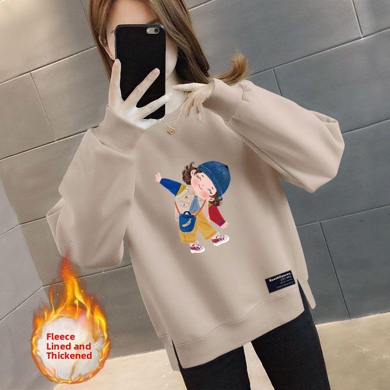Verdickter Fleece Oversize Loc – Oversized Crewneck Fleece Bewertung und Preis