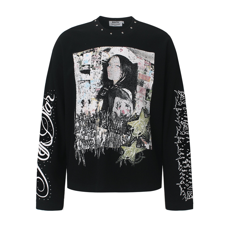Herren High-Street-Graffiti-T- – Street Fashion Men Bewertung und Preis