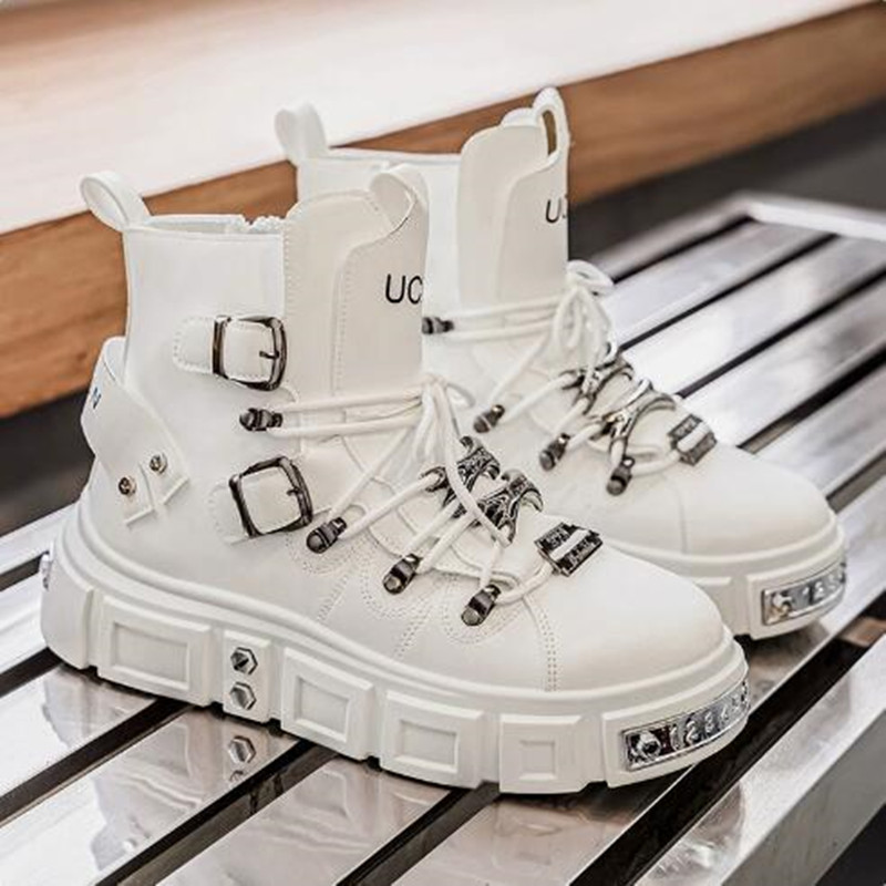 Luxuriöse schwarze High-Top-Sn – Street Fashion Luxury Bewertung und Preis