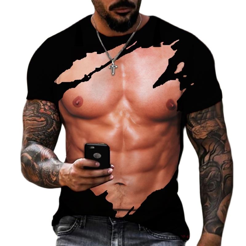 Sommer Mode Männer der 3D Gedr – Street Fashion For Short Guys Bewertung und Preis