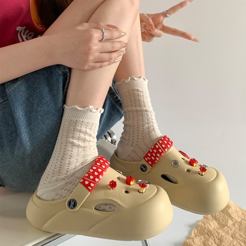 Frauen Mode Clogs Indoor Straß – Street Fashion Korean Bewertung und Preis