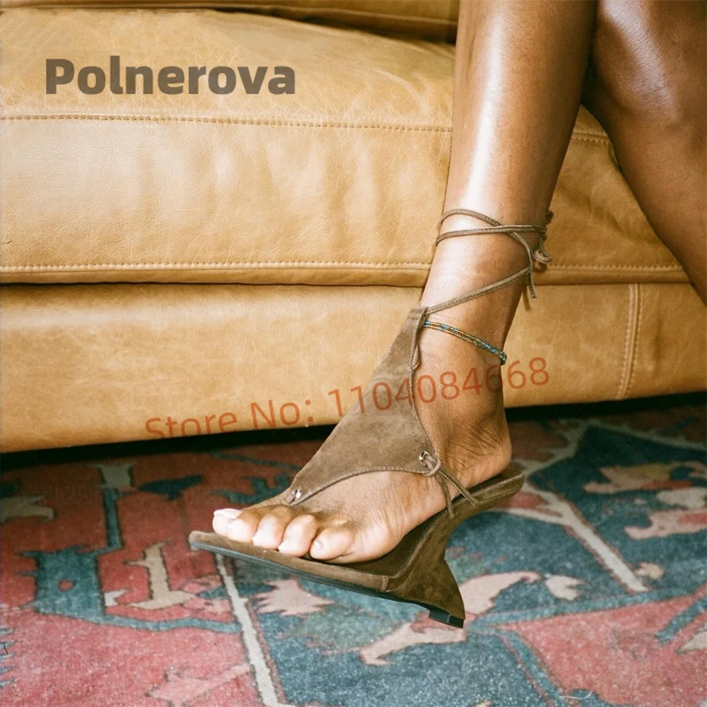 Sexy braune Wildleder-Sandalen – Street Fashion Brands Bewertung und Preis