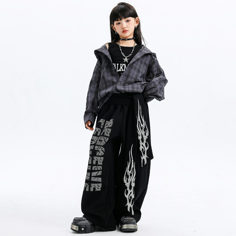 Mädchen Jazz Dance Kostüme Kap – Street Fashion Kpop Bewertung und Preis