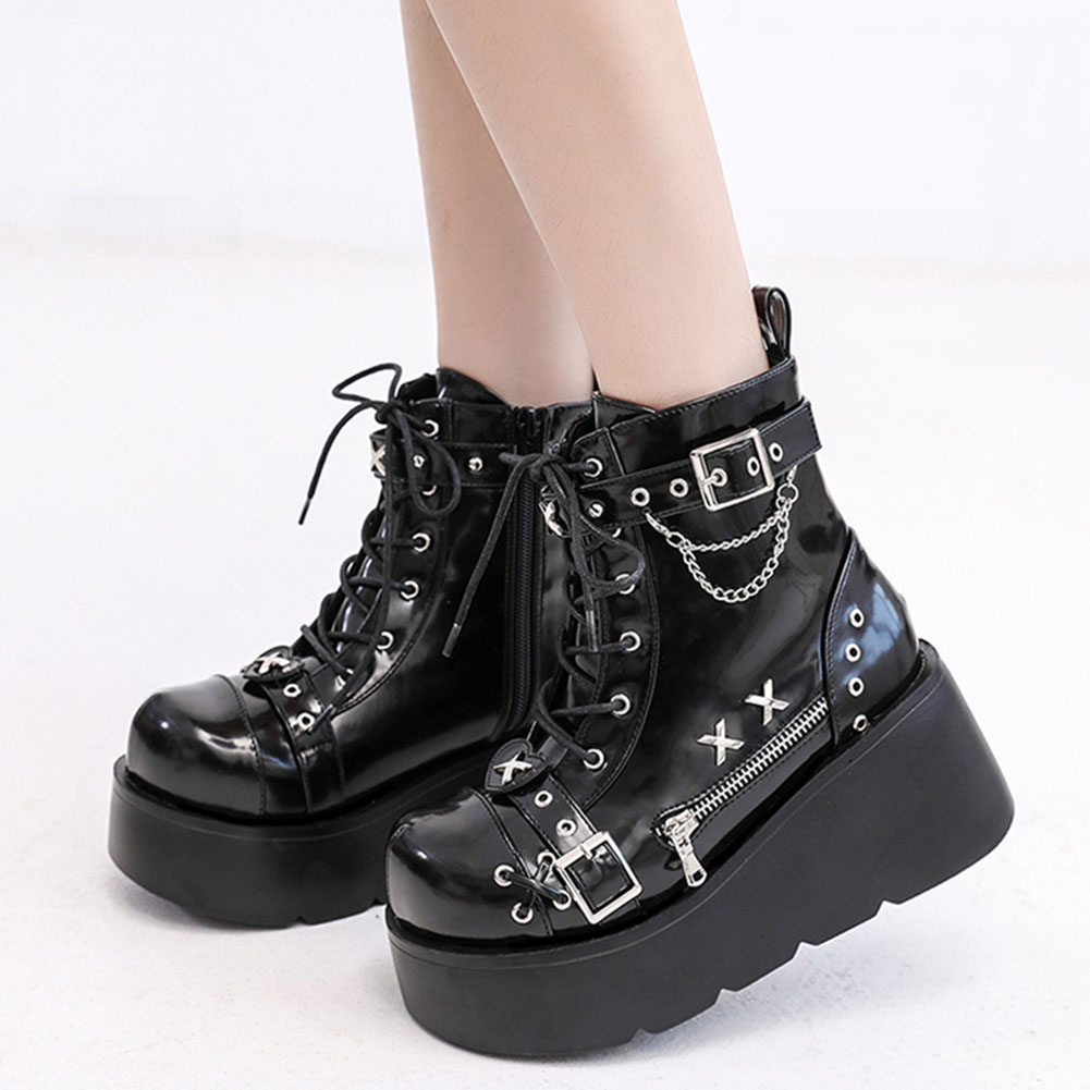Brandneue Damen Goth Plateau-S – Street Fashion Brands Bewertung und Preis