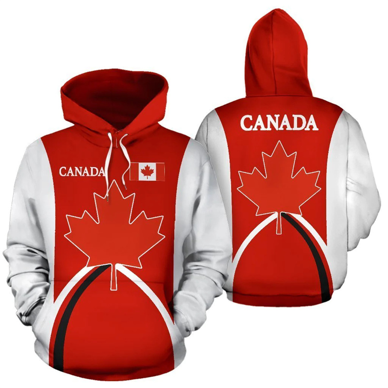 Kanada Hoodie Ahornblatt 3d ge – Street Fashion Canada Bewertung und Preis