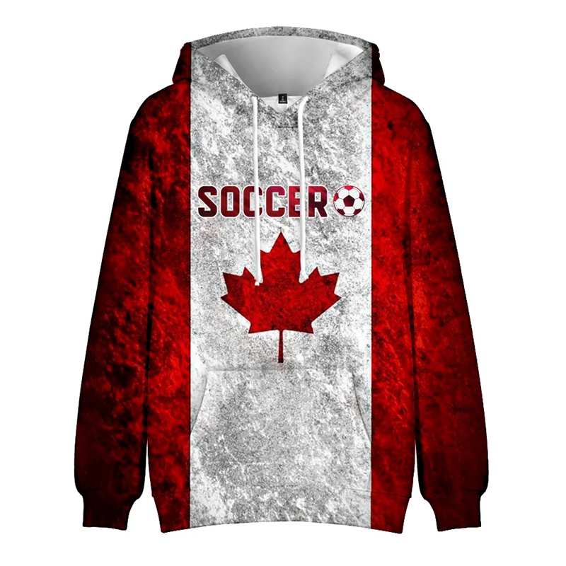 Kanada Hoodie Maple Leaf 3D Ge – Street Fashion Canada Bewertung und Preis