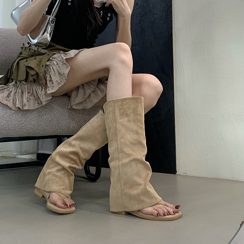 Ausgehöhlte Damenstiefel mit S – Street Fashion Korean Bewertung und Preis