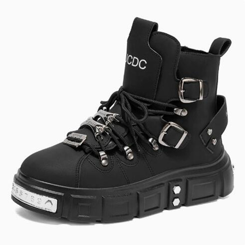 Modische schwarze High-Top-Sne – Street Fashion Luxury Bewertung und Preis